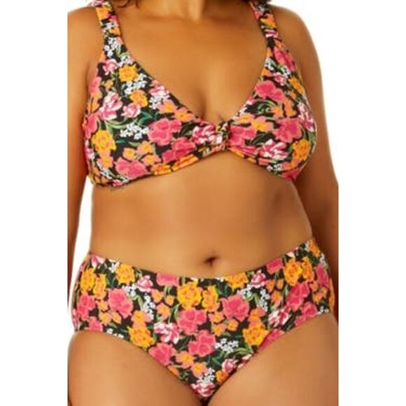 Time and True Women's Plus Size Floral 2pc bikini 24/26 3X - Picture 1 of 7